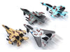 4 Pieces Aircraft Set Die Cast Metal Pull Back Alloy Plane Fighter Jet - Multicolor